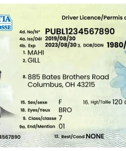 Nova Scotia Driving License