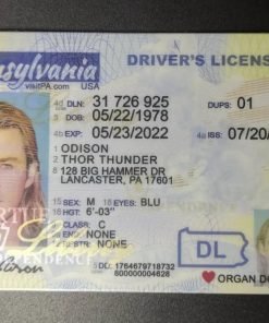 Pennsylvania Driving License